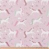 Coated  Cotton COLICORNE Pink / White